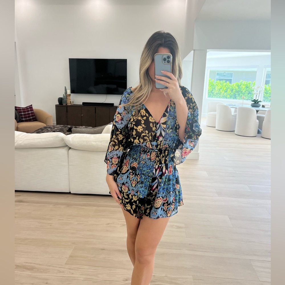 Zara jumper romper - chiffon